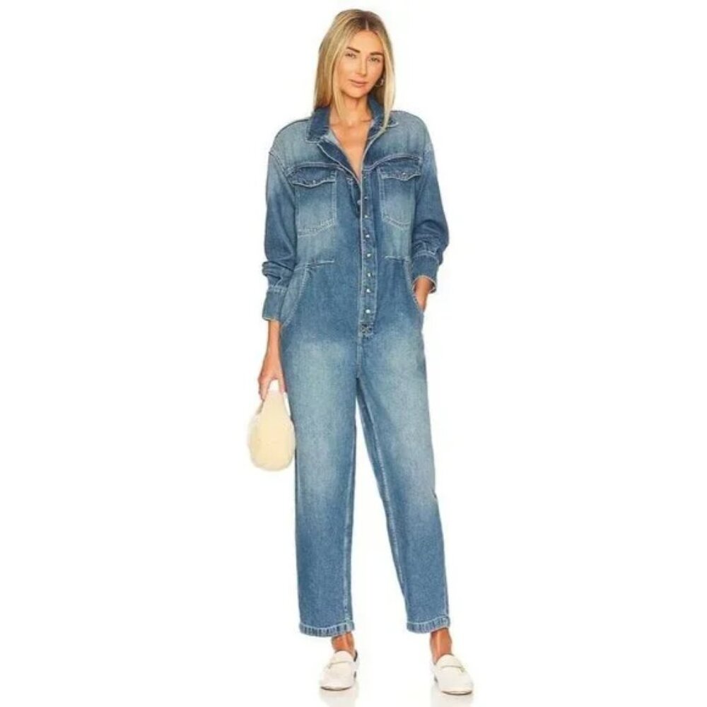 NWT Free People x Care FP Townes Jumpsuit in High Noon